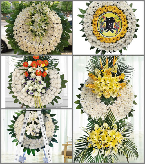 青海海北州祁连县野牛沟乡大浪村花圈速递